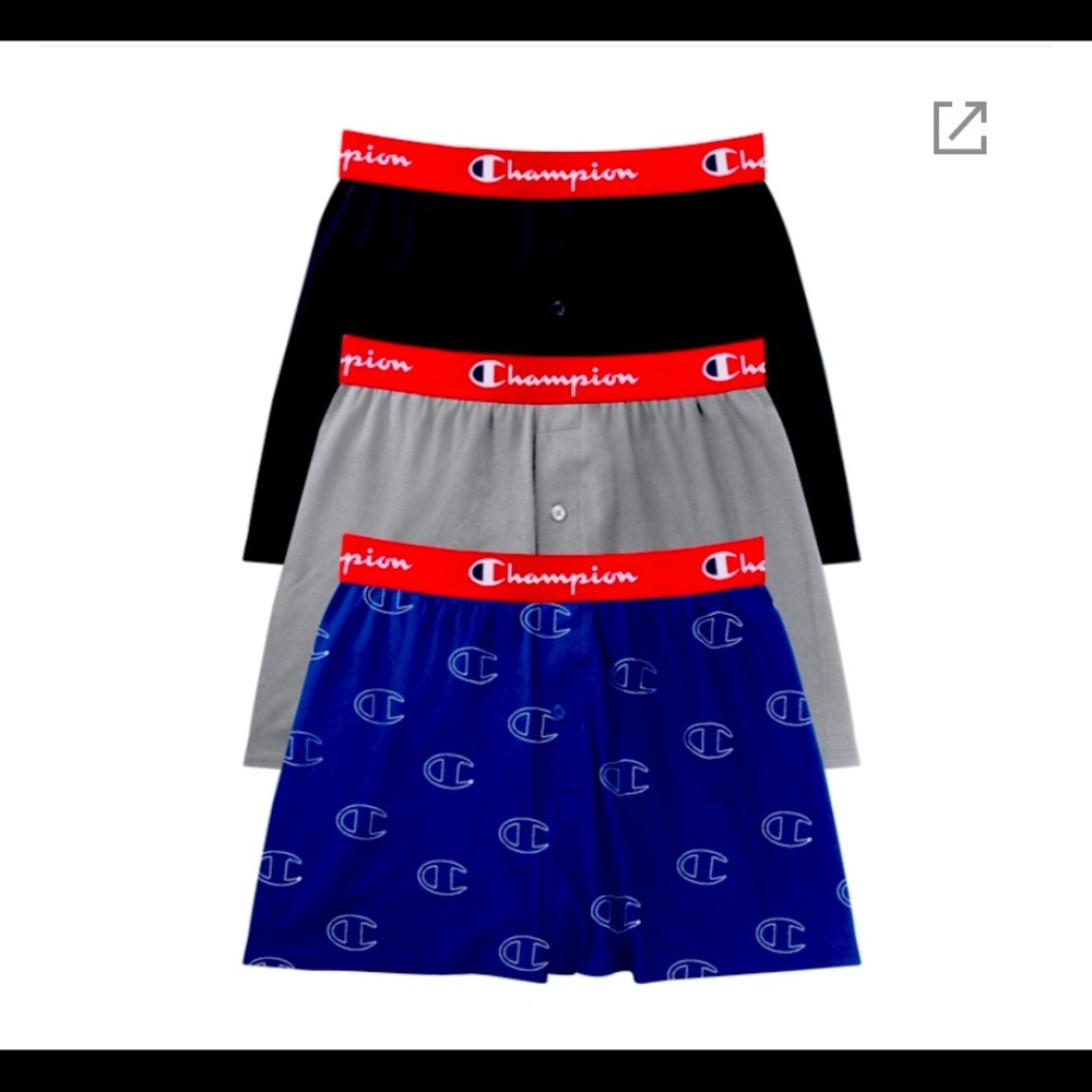 Champion Everyday Comfort Knit Boxers, 3-pack, Med